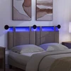 Pakabinamas lovos galvūgalis Su LED šviesa Pilka Antikinis PU