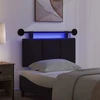 Pakabinamas lovos galvūgalis Su LED šviesa Juoda Audinys