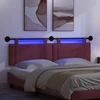 Pakabinamas lovos galvūgalis Su LED šviesa Vyno raudona Audinys