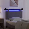 Pakabinamas lovos galvūgalis Su LED šviesa Juoda Antikinis PU