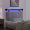 Pakabinamas lovos galvūgalis Su LED šviesa Taupe Audinys