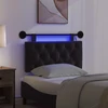 Pakabinamas lovos galvūgalis Su LED šviesa Juoda Aksomas