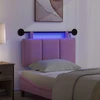 Pakabinamas lovos galvūgalis Su LED šviesa Rožinė Audinys