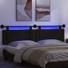 Pakabinamas lovos galvūgalis Su LED šviesa Juoda Dirbtinė oda