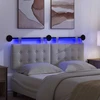 Pakabinamas lovos galvūgalis Su LED šviesa Balta Audinys