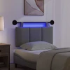 Pakabinamas lovos galvūgalis Su LED šviesa Tamsiai pilka
