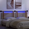 Pakabinamas lovos galvūgalis Su LED šviesa Taupe Antikinis PU