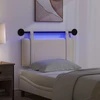 Pakabinamas lovos galvūgalis Su LED šviesa Kreminė Audinys