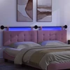 Pakabinamas lovos galvūgalis Su LED šviesa Rožinė Audinys