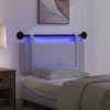 Pakabinamas lovos galvūgalis Su LED šviesa Debesų pilka Audinys