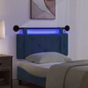 Pakabinamas lovos galvūgalis Su LED šviesa Mėlyna Aksomas