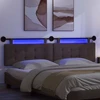 Pakabinamas lovos galvūgalis Su LED šviesa Tamsiai rudas