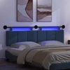 Pakabinamas lovos galvūgalis Su LED šviesa Mėlyna Audinys