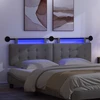 Pakabinamas lovos galvūgalis Su LED šviesa Tamsiai pilka