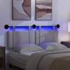 Pakabinamas lovos galvūgalis Su LED šviesa Debesų pilka Audinys