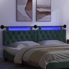 Pakabinamas lovos galvūgalis Su LED šviesa Tamsiai žalia