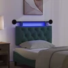 Pakabinamas lovos galvūgalis Su LED šviesa Tamsiai žalia