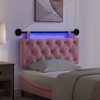 Pakabinamas lovos galvūgalis Su LED šviesa Rožinė Aksomas