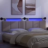 Pakabinamas lovos galvūgalis Su LED šviesa Taupe Audinys