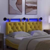 Pakabinamas lovos galvūgalis Su LED šviesa Geltona Aksomas