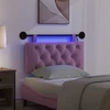 Pakabinamas lovos galvūgalis Su LED šviesa Rožinė Audinys