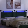 Pakabinamas lovos galvūgalis Su LED šviesa Tamsiai žalia