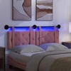 Pakabinamas lovos galvūgalis Su LED šviesa Rožinė Aksomas