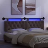 Pakabinamas lovos galvūgalis Su LED šviesa Tamsiai rudas