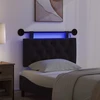 Pakabinamas lovos galvūgalis Su LED šviesa Juoda Audinys