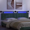 Pakabinamas lovos galvūgalis Su LED šviesa Tamsiai žalia
