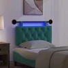 Pakabinamas lovos galvūgalis Su LED šviesa Turkio Aksomas