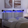Pakabinamas lovos galvūgalis Su LED šviesa Balta Audinys