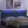 Pakabinamas lovos galvūgalis Su LED šviesa Mėlyna Audinys