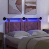 Pakabinamas lovos galvūgalis Su LED šviesa Violetinė Aksomas