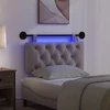 Pakabinamas lovos galvūgalis Su LED šviesa Taupe Audinys