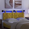 Pakabinamas lovos galvūgalis Su LED šviesa Geltona Aksomas
