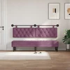Pakabinamas lovos galvūgalis Su LED šviesa Violetinė Aksomas