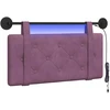 Pakabinamas lovos galvūgalis Su LED šviesa Violetinė Aksomas