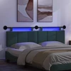 Pakabinamas lovos galvūgalis Su LED šviesa Tamsiai žalia