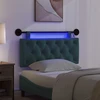 Pakabinamas lovos galvūgalis Su LED šviesa Tamsiai žalia
