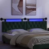Pakabinamas lovos galvūgalis Su LED šviesa Tamsiai žalia