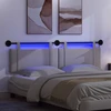 Pakabinamas lovos galvūgalis Su LED šviesa Debesų pilka Audinys
