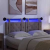 Pakabinamas lovos galvūgalis Su LED šviesa Pilka Antikinis PU