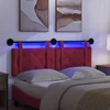 Pakabinamas lovos galvūgalis Su LED šviesa Vyno raudona Aksomas