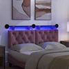 Pakabinamas lovos galvūgalis Su LED šviesa Violetinė Aksomas