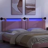 Pakabinamas lovos galvūgalis Su LED šviesa Rožinė Audinys