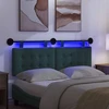 Pakabinamas lovos galvūgalis Su LED šviesa Tamsiai žalia