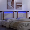 Pakabinamas lovos galvūgalis Su LED šviesa Balta Antikinis PU