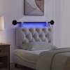 Pakabinamas lovos galvūgalis Su LED šviesa Debesų pilka Audinys