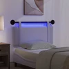 Pakabinamas lovos galvūgalis Su LED šviesa Balta Audinys